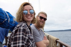 2015.7.6 Caitlin and Rob on Congoola, Moso Island, Vanuatu